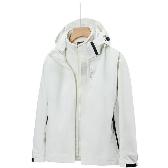 SuDongPo Women's Warm Coat Zip Long Sleeve Hooded Neck Outdoor Windbreaker Waterproof Hooded Raincoat Jackets Loose Casual Outerwear Fall Winter Jackets