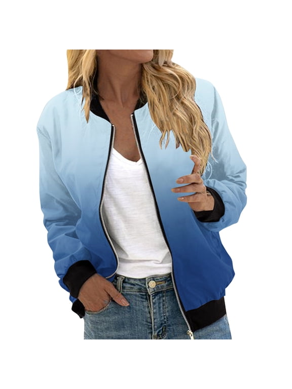 Women's Warm Sweatshirts Solid Color Long Sleeve Round Neck Trendy Zipper Pocket Baseball Jackets Loose Casual Outerwear Fall Winter Ladies Jackets