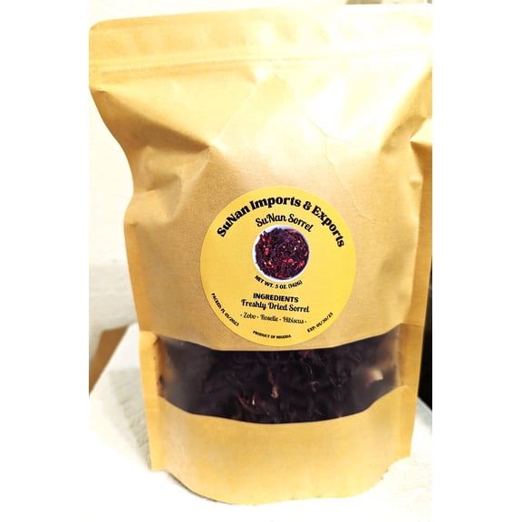 SuNan Sorrel/Hibiscus Loose-Leaf Tea, Naturally Decaffeinated, 5 oz