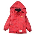 thumbnail image 1 of SuTry Boys' And Girls' Winter Trendy Jacket Windbreaker Waterproof Three In One Outdoor Fleece Hooded Blosues Winter Outdoor Activities(Red#2,9 Years), 1 of 4