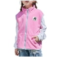 thumbnail image 1 of SuTry Boys' and Girls' Double Sided Fleece Zipper Closure Tops for Fall Outer Wear and Winter Inner Layer Warmth for Transition Seasons(Pink,7 Years), 1 of 5