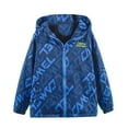 thumbnail image 1 of SuTry Children's Fall Winter Tops Outdoor Sports Waterproof Windbreakers Hooded Jackets Warmkeeping Material for Cold Weather(Blue#2,5 Years), 1 of 6