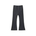 thumbnail image 1 of SuTry Children's Fashion Flared Trousers Fall Solid Color Leisure High Waist Long Pants Comfy Breathable Fabric for Dance Party(Dark Gray,2-3Years), 1 of 4