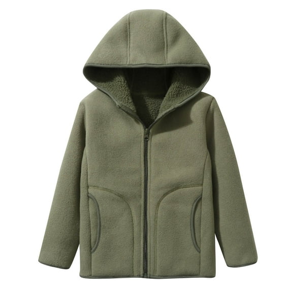 SuTry Children's Gradient Print Hooded Blouses Casual Sports Round Neck Long Sleeved Sweatshirt Tops Cool Days Casual Sports Outfits(Army Green#1,10-11Years)