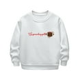 thumbnail image 1 of SuTry Children's Western Style Tops Printing Trendy Long Sleeve Round Neck Pullover Sweater Easy Wearing Suitable for Daily Wear(White#2,5 Years), 1 of 4