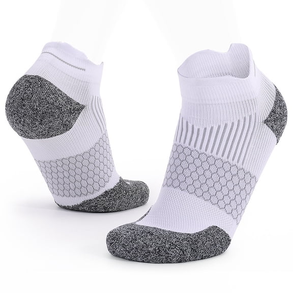 SuTry Combed Breathable Mid Tube Socks for Men and Women Deodorizing Trendy Sports Socks for All Seasons Daily Wear Outdoor Activities(White#2,Free Size)