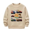 thumbnail image 1 of SuTry Fall Winter Boys' Tops Double Layer Thread Long Sleeve Round Neck Pullover Sweater Base Warm Casual Ideal for Cold Weather(Khaki#5,130), 1 of 4