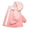 thumbnail image 1 of SuTry Girls' Spring Fall Outdoor Versatile Hooded Jacket Long Sleeve Casual Tops Zipper Closure for Sun Wind Protection Active Play(Pink#1,11 Years), 1 of 4