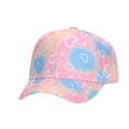 thumbnail image 1 of SuTry Kids Print Baseball Cap Adjustable Child Sun Hat Breathable Cute Tie-Dye Sun Protection for Kids 4-10 Years Outdoor Baseball Cap, 1 of 3