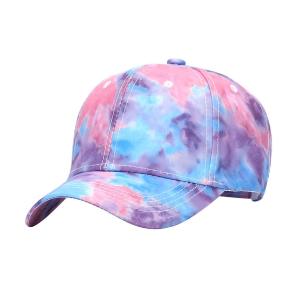 SuTry Kids Print Baseball Cap Adjustable Child Sun Hat Breathable Cute Tie-Dye Sun Protection for Kids 4-10 Years Outdoor Baseball Cap