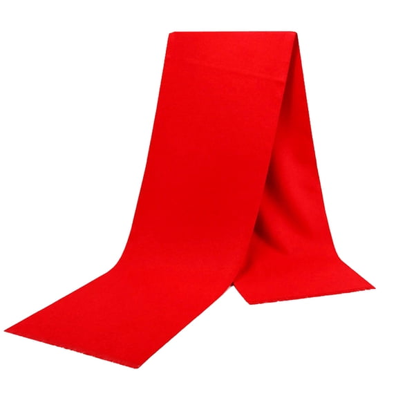 SuTry Men's Classic Scarve Warm Thickened Brushed Material Ideal for Cold Weather Providing Warmth Suitable for Formal Adding Touch to Your Look(Red,Free Size)