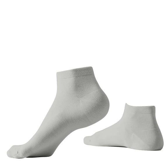 SuTry Men's Short Socks for Spring Summer Thin Breathable Material for Sports Daily Wear Lightweight Fabric to Keep Feet Cool(Gray,Free Size)