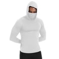 thumbnail image 1 of SuTry Men's Sun Protection Shirt for Men Hooded Face Mask with Thumb Holes Raglan Sleeves UV Protection Lightweight Outdoor Hiking Shirt, 1 of 8