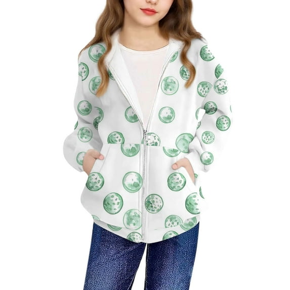 SuTry Toddler Kids Boys Girls Fashion Blouses Cute Printing Long Sleeve Pocket Hoodies Coat Zipper Closure Suitable Cool Weather(Gray#3,10 Years)