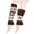 thumbnail image 1 of SuTry Women's Christmas Theme Leg Warmers 2025 Winter Trendy Knitted Thickening Velvet Fabric Suitable for Christmas Celebrations(Coffee#1,Free Size), 1 of 2