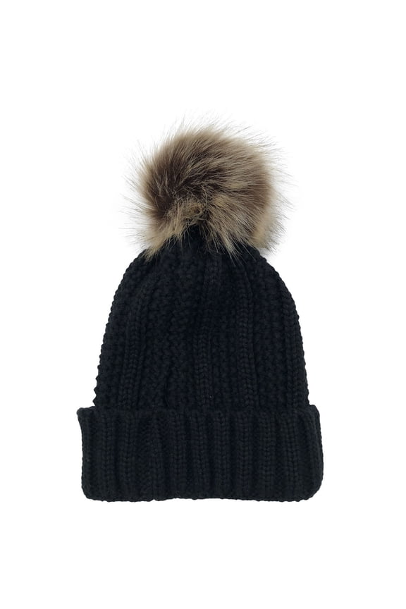 Women's Cool Seasons Solid Color Thick Hats with Warmth and Cold Protection Construction Traps Winter Wear Coldproof Resists(Black#1,Free Size)