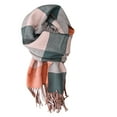 thumbnail image 1 of SuTry Women's Fashionable Printing Scarves Comfy Warm Thick Wool Material Good for Cold Weather Keeping You Cozy Suitable for Daily Wear(Orange,Free Size), 1 of 2