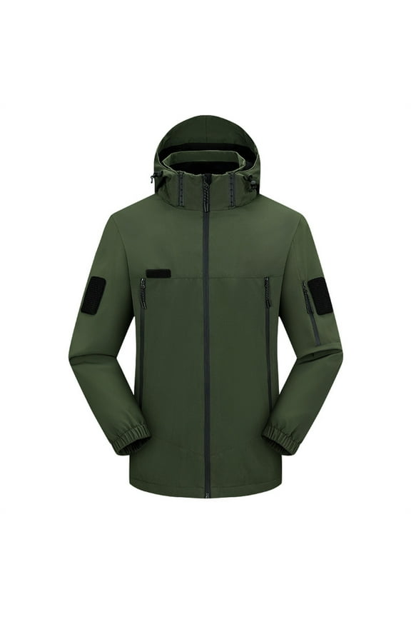 Women's Hardshell Overalls Jacket Thin Breathable Outdoor Sports Tops for Durability Overalls for Outdoor Sports and Activity(Green,XL)