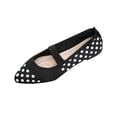 thumbnail image 1 of SuTry Women's Pointed Toe Flats Polka Dot Print Stretch Strap Lightweight Breathable Mesh Comfortable Casual Walking Shoes(41), 1 of 9