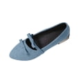 thumbnail image 1 of SuTry Women's Pointed Toe Flats Slip On Bow Detail Low Heel Soft Comfortable Lightweight Office School Daily Casual Walking Loafers(41), 1 of 9