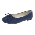thumbnail image 1 of SuTry Women's Round Toe Flats Ballet Style Bow Detail Slip On Comfortable Casual Walking Shoes(40), 1 of 6