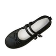 thumbnail image 1 of SuTry Women's Round Toe Flats Glossy PU Leather Slip On Elastic Lace Comfortable Casual Walking Shoes(36), 1 of 9