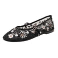 thumbnail image 1 of SuTry Women's Round Toe Mary Jane Flats Floral Embroidery Breathable Mesh Adjustable Buckle Strap Comfortable Cushioned School Office Daily Casual Walking Shoes(37), 1 of 9