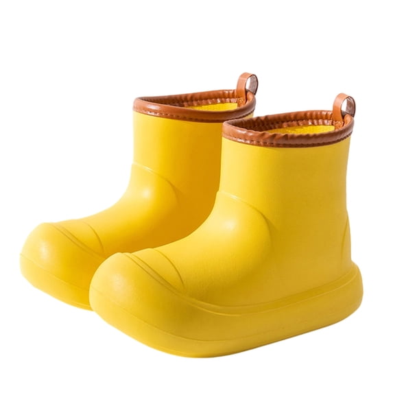 SuTry Women's Short Tube Waterproof Rain Boots Non-Slip EVA Ankle Wellies Four Seasons Casual Water Shoes for Indoor Outdoor Use