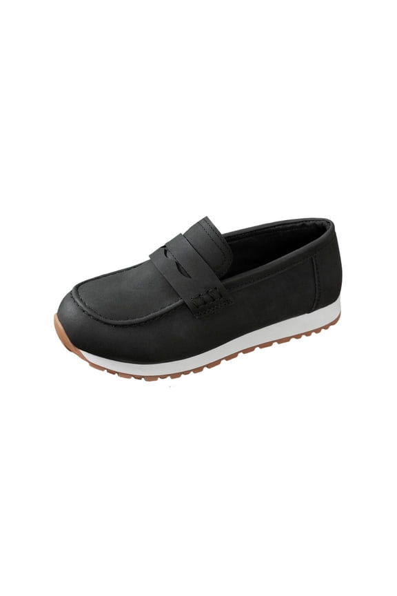 Women's Slip-On Platform Loafers Casual Sole Shoes PU Upper Non-Slip Sole Plus Size Friendly for Women Office Casual Everyday Loafers