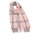 thumbnail image 1 of SuTry Women's Trendy Printing Scarves Soft Friendly Warm Thick Wool Material Cold Weather Stylish Suitable for Daily Wear Easy to Pair(Pink,Free Size), 1 of 3