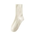 thumbnail image 1 of SuTry Womens Tube Socks Fall Winter Casual Solid Color Mid Length Athletic Socks Comfy Fabric for Daily Gym Wearing(Beige,Free Size), 1 of 3