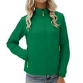 thumbnail image 1 of SuTry Womens Windproof Jacket Fall Winter Lightweight Thin Long Sleeve Hoodless Hiking Waterproof Casual Outerwear Jackets for Women(Green,2XL), 1 of 6