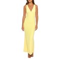 thumbnail image 1 of Suagox Women Summer Long Evening Dress Sleeveless V Neck Backless Solid Color Party Dress, 1 of 1