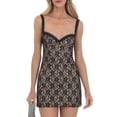 thumbnail image 1 of Suagox Women's Lace Mini Dress Sleeveless Sweetheart Neck Slim Fit Night Out Dress Tight Tank Dress, 1 of 10