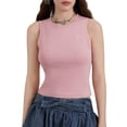 thumbnail image 1 of Suagox Women's Summer Knit Tank Tops Sleeveless Crewneck Bow Embroidery Slim Fit Vest Tops, 1 of 10