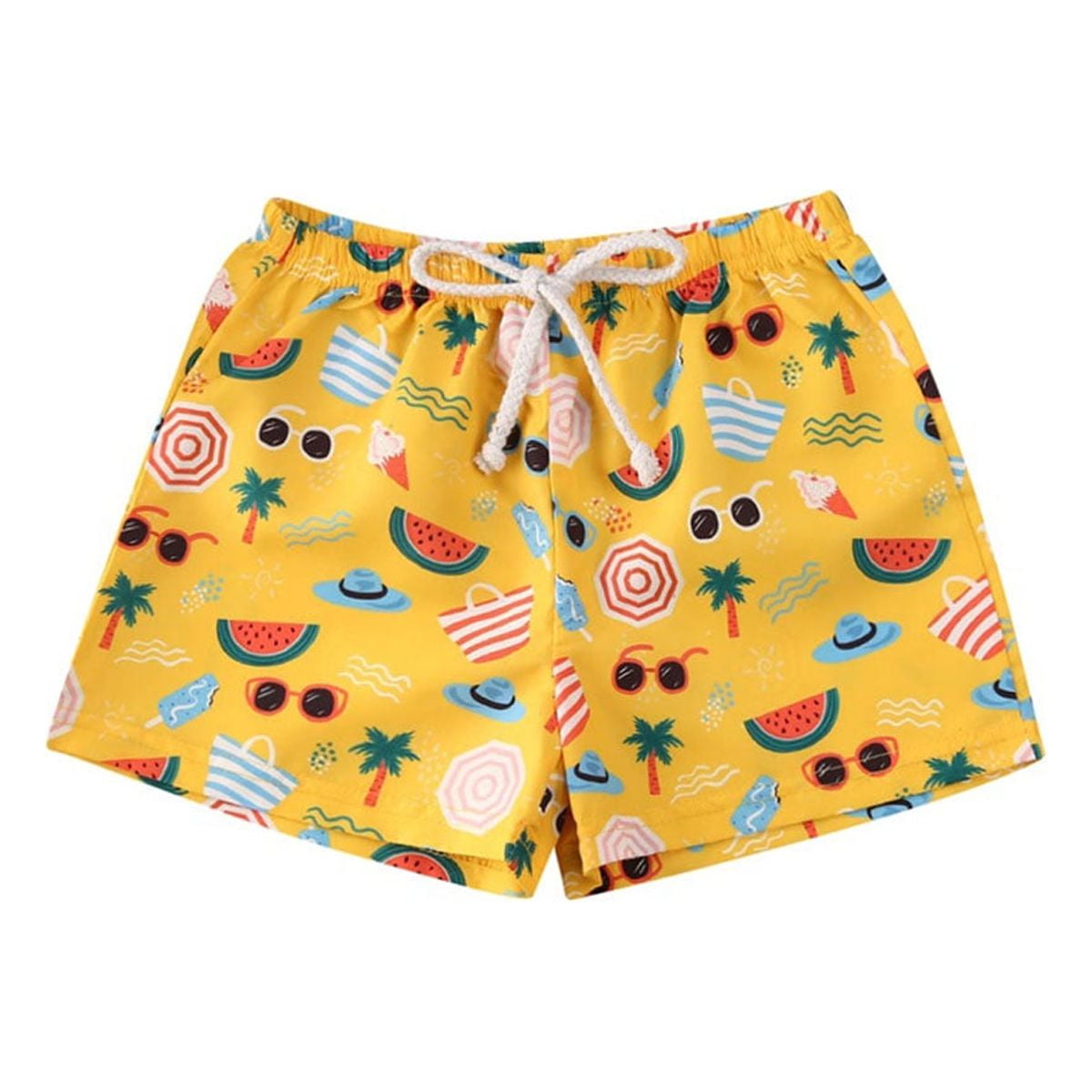 Suanret Baby Boy Trunks Quick Dry Cartoon Elastic Waist Shorts Swimwear