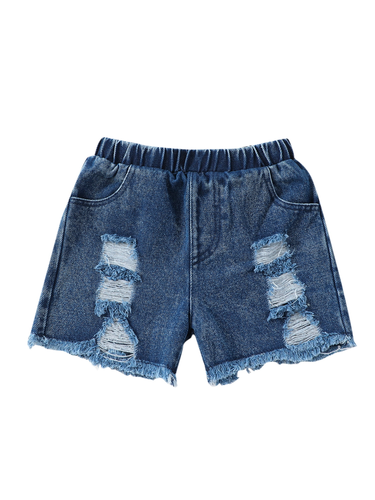 Girls colored jean clearance shorts