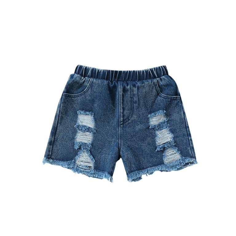 Girls denim shop shorts age 10