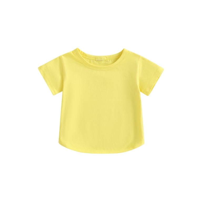 Plain yellow toddler shirt discount