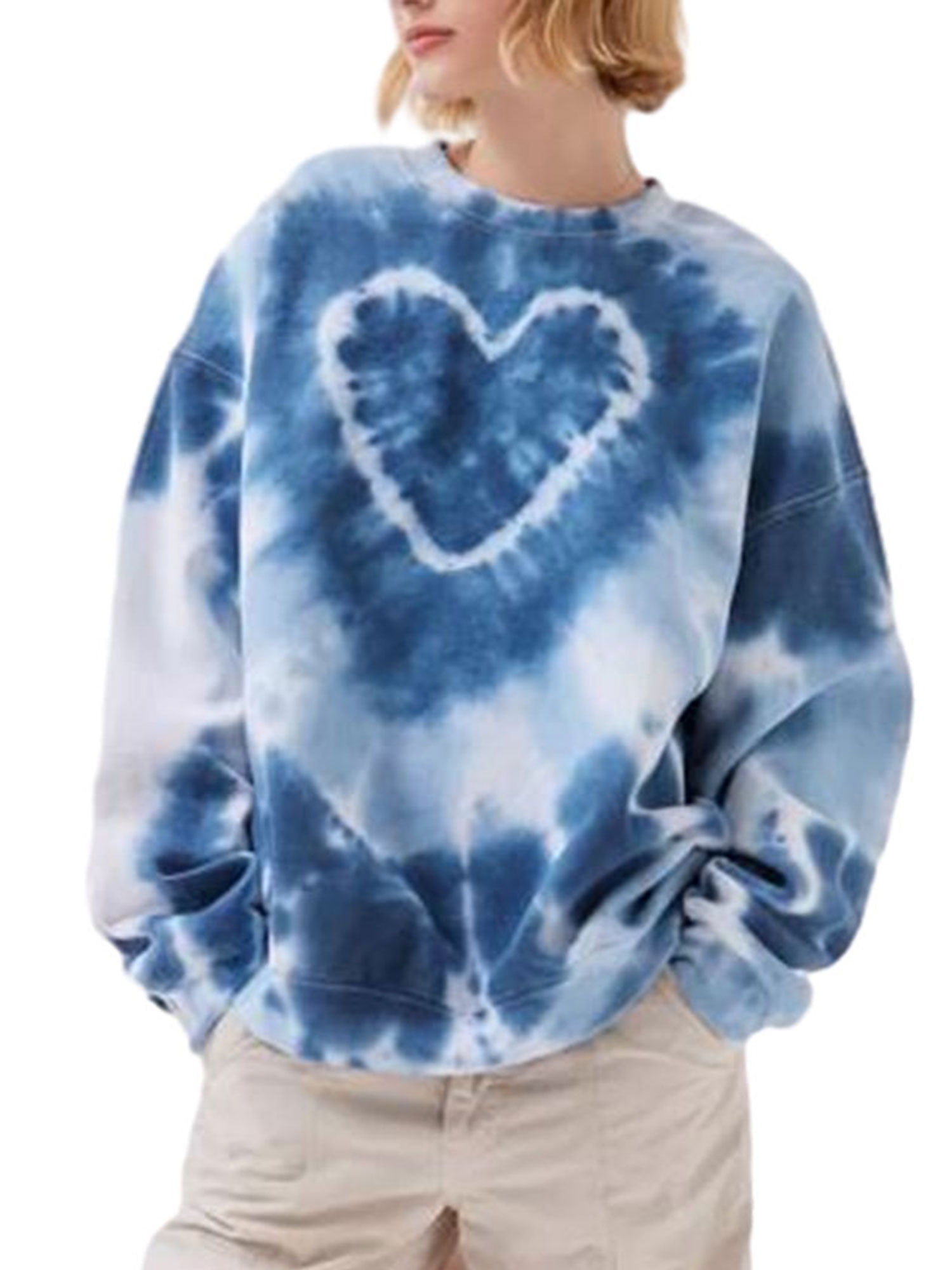 Tie dye sales print sweatshirt
