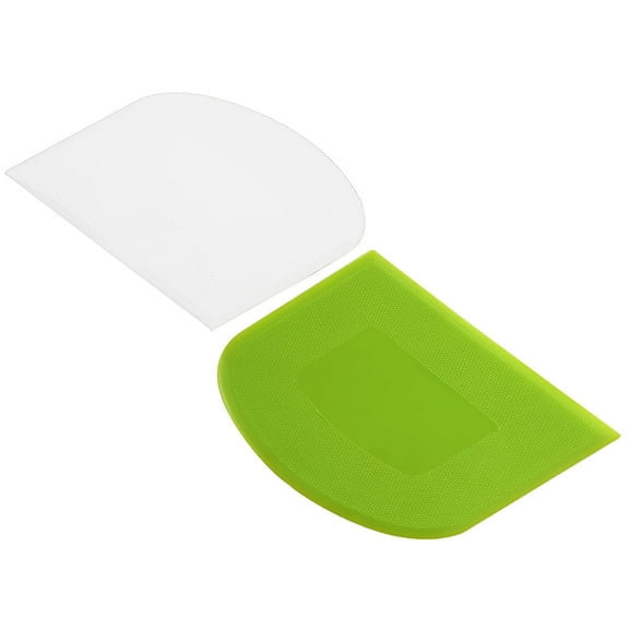 Suanyok Pizza Dough Bowl Scraper Bread/Cream/Cake/Cutter Bench Scraper-2 Piece Flexible Plastic Multi-Function Kitchen tools