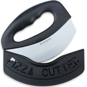Suanyok Premium Pizza Cutter Food Chopper-Super Sharp Stainless Steel Pizza Cutters Rocker/Slicer/Blade/Knife with Cover Multi Function Kitchen Tools,Dishwasher