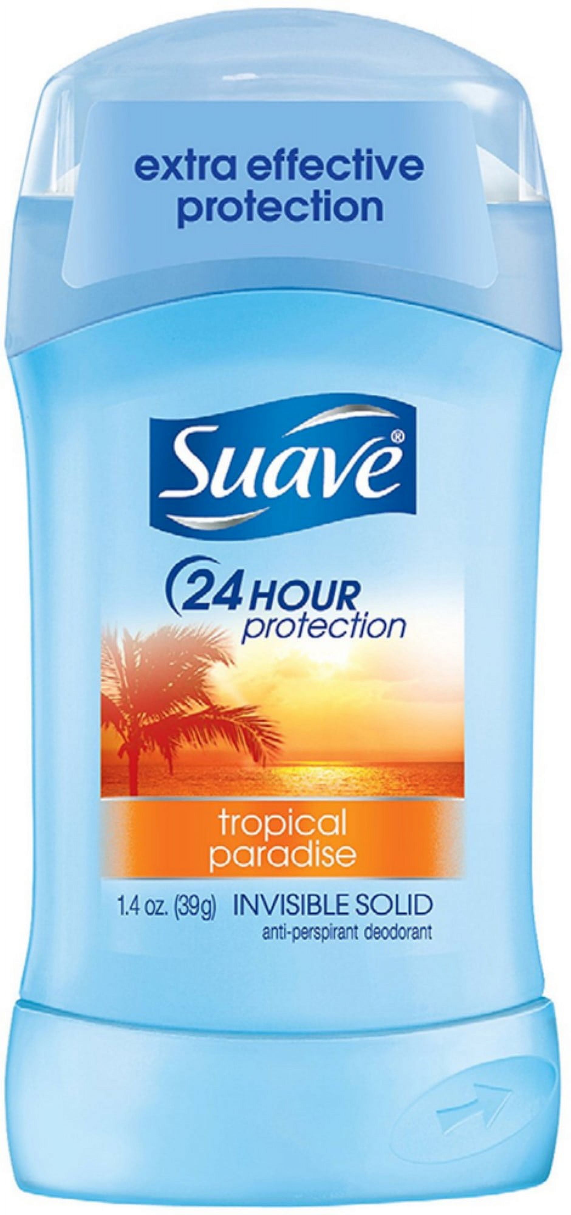 Suave 24 Hour Protection Anti-Perspirant Deodorant Invisible Solid, Tropical Paradise 1.40 oz - image 1 of 7