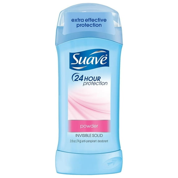 Suave 24 Hour Protection Powder Invisible Solid Anti-Perspirant Deodorant 2.6 Oz