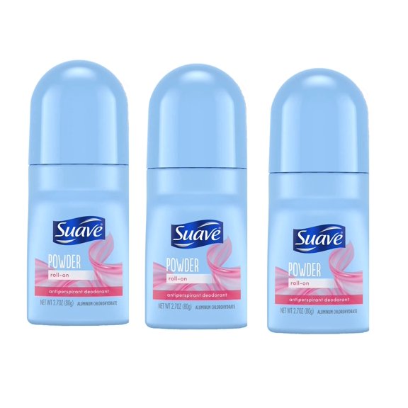 Suave 24 Hour Protection Powder Antiperspirant Deodorant for Women, 2.7 Oz, 3 Pack