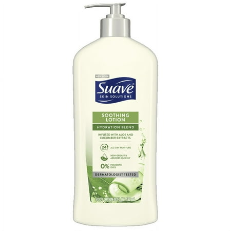 Suave Aloe Soothing Body Lotion 18 oz (Pack of 2)