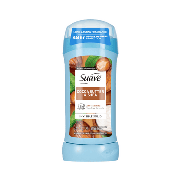 Suave Antiperspirant Deodorant For Women, 48hr Protection, Cocoa Butter & Shea, 2.6 oz