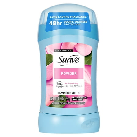 Suave Antiperspirant Deodorant For Women, 48hr Protection, Powder, 1.2 oz