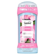 Suave Antiperspirant Deodorant For Women, 48hr Protection, Powder, 2.6 oz, Twin Pack