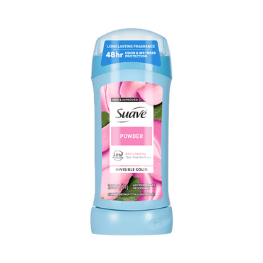 Suave Antiperspirant Deodorant For Women, 48hr Protection, Powder Scent, 2.6 oz